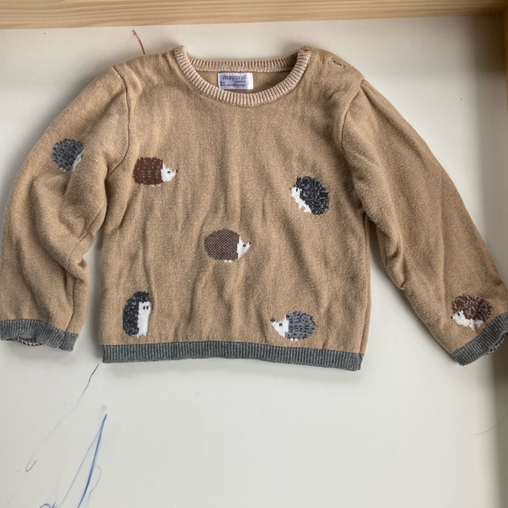 Mayoral Hedgehog sweater set